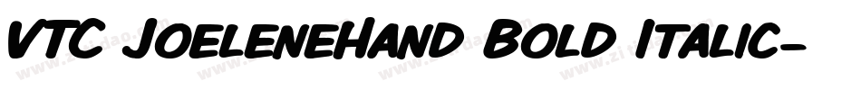 VTC JoeleneHand Bold Italic字体转换